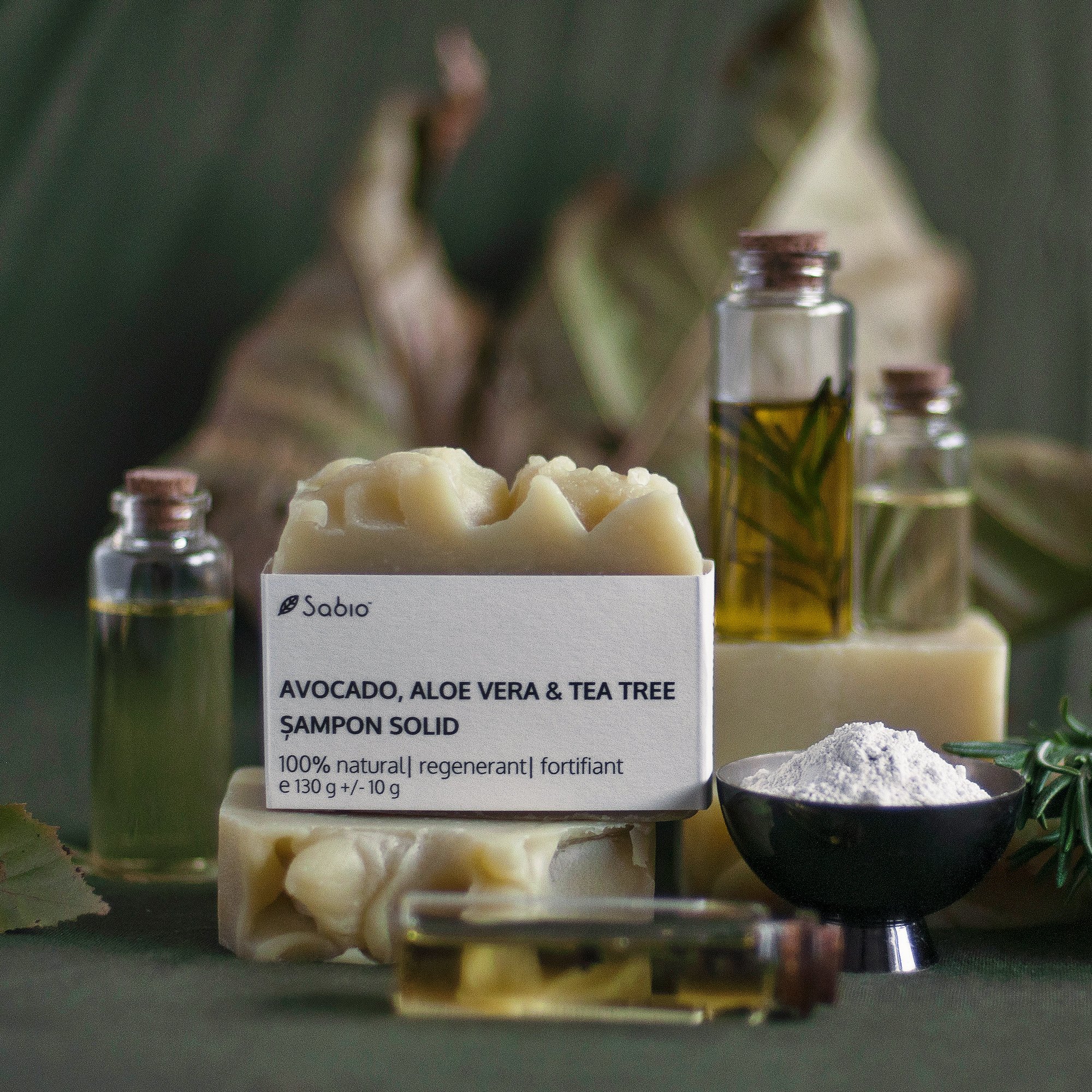 Anti-dandruff solid shampoo - Avocado, Aloe Vera & Tea Tree