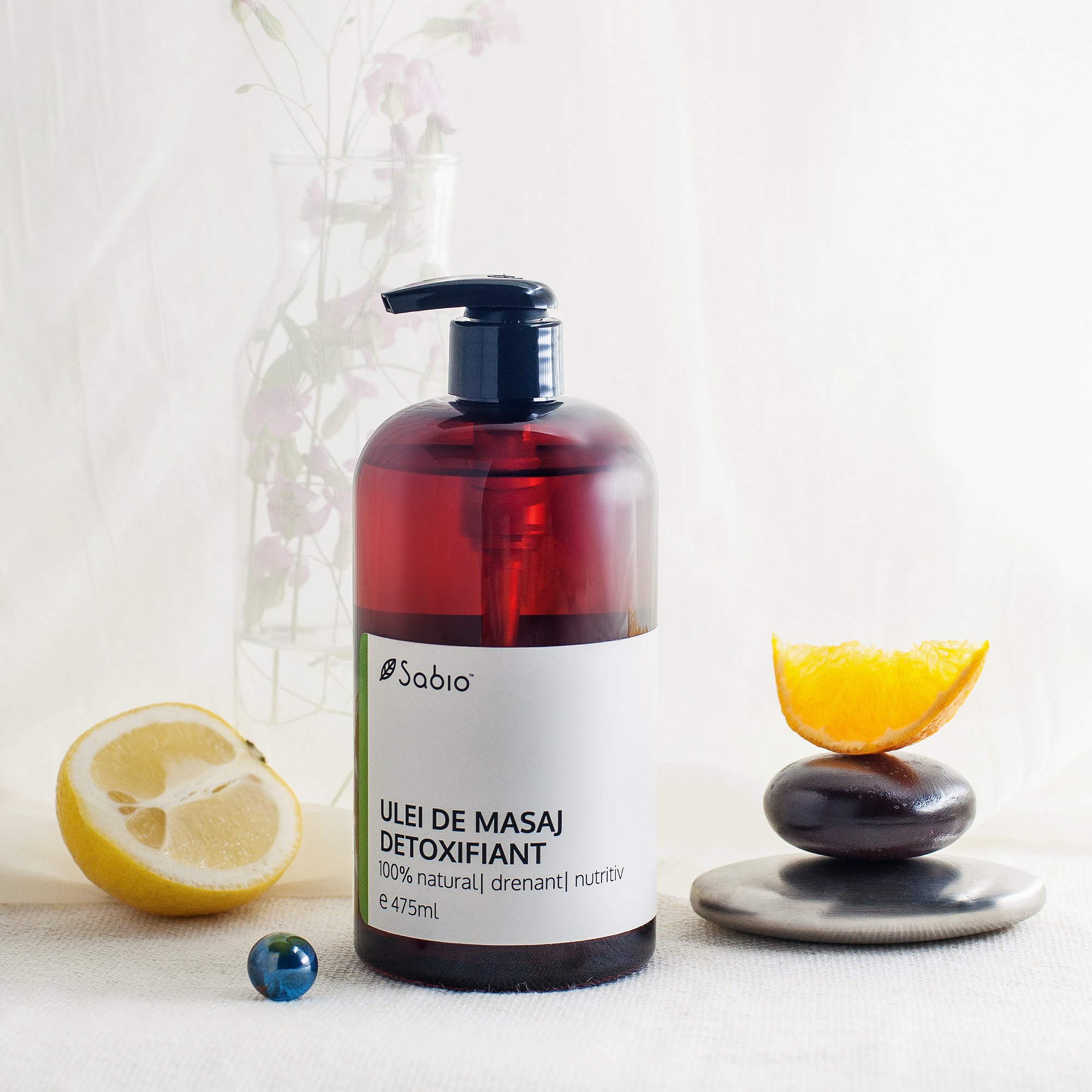 Detoxifying massage oil