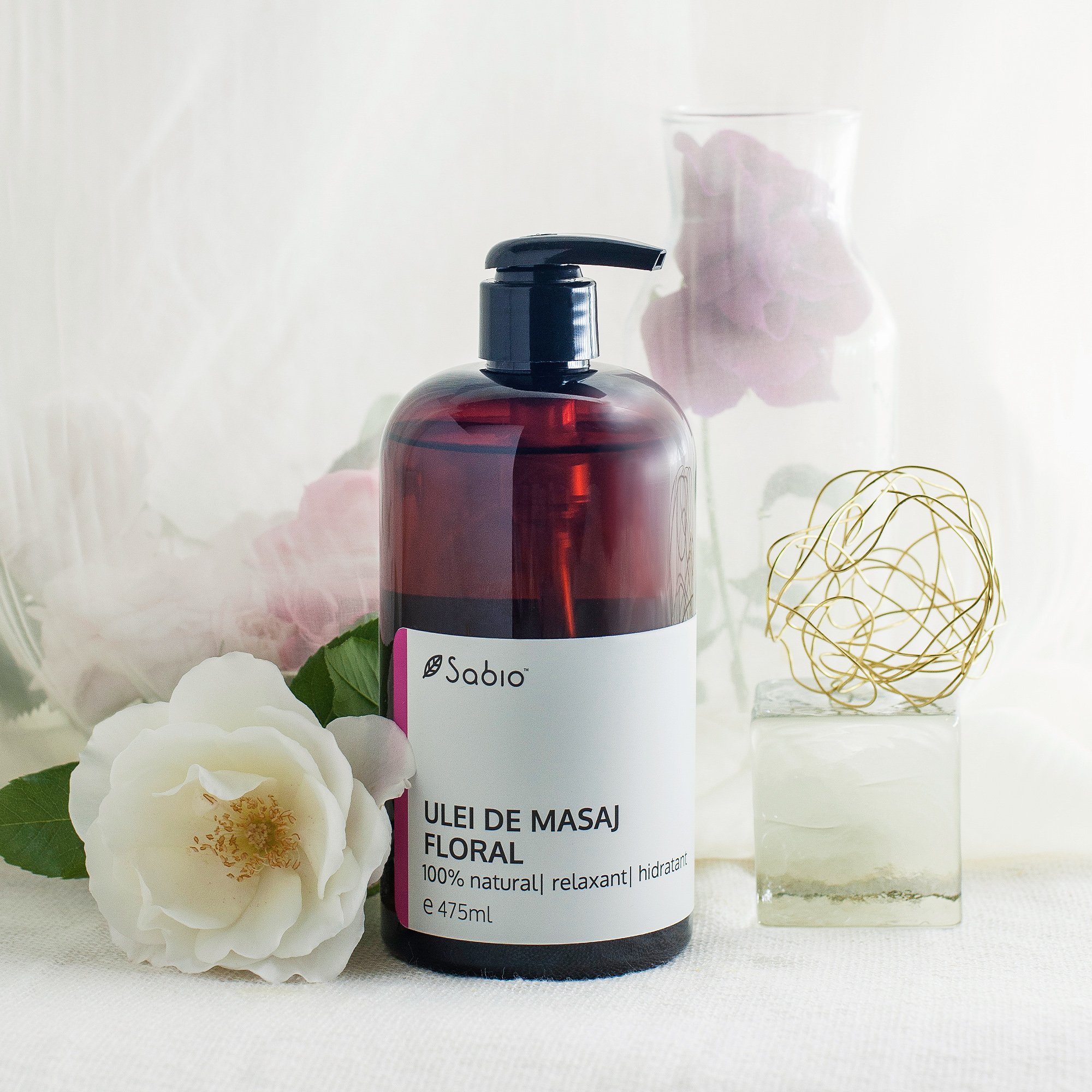 Floral massage oil