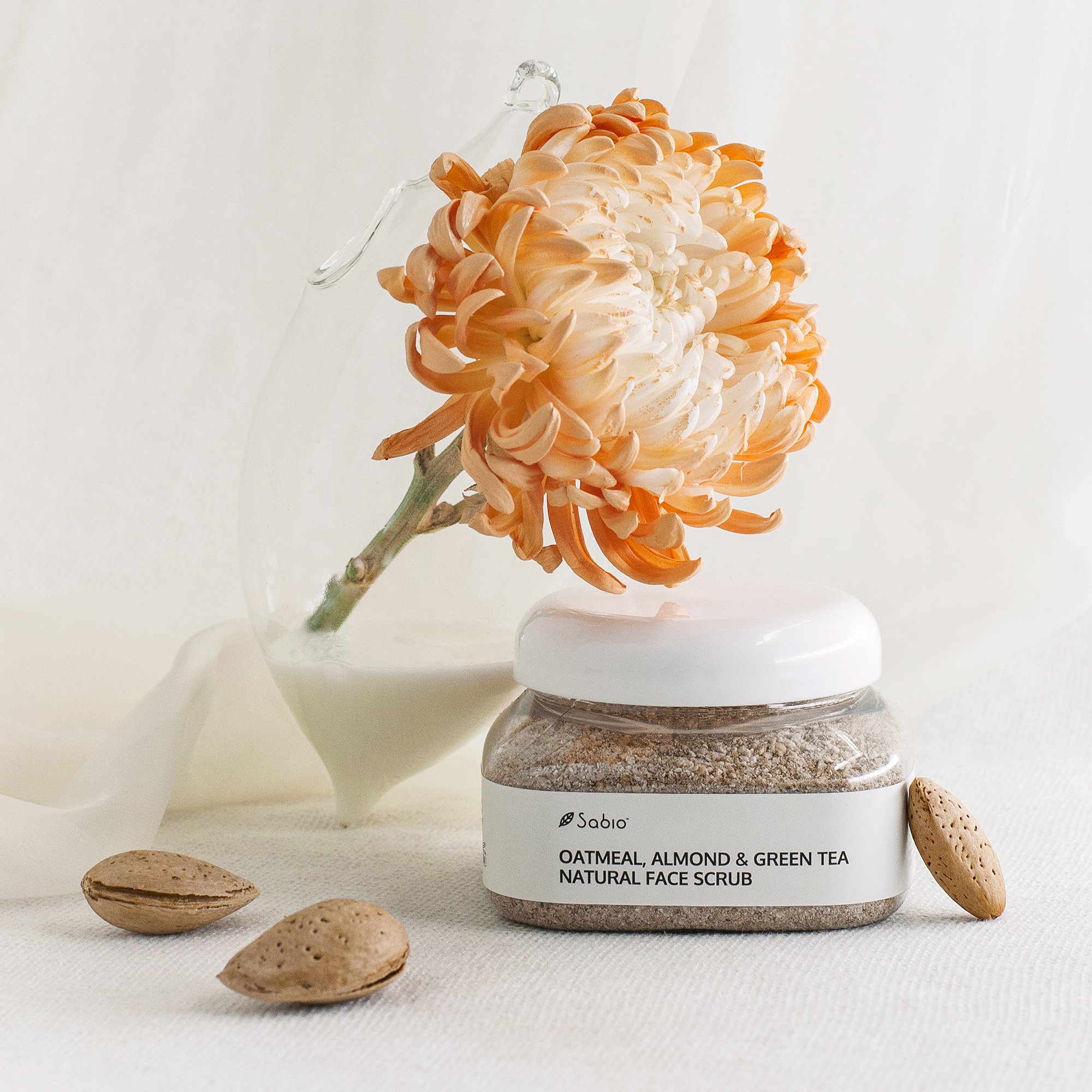 Exfoliant facial - Oatmeal, Almond & Green Tea