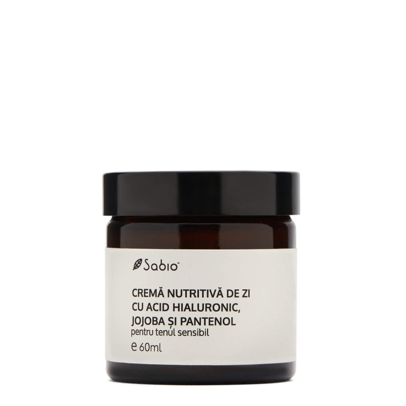 Nourishing day cream with hyaluronic acid, jojoba, and panthenol