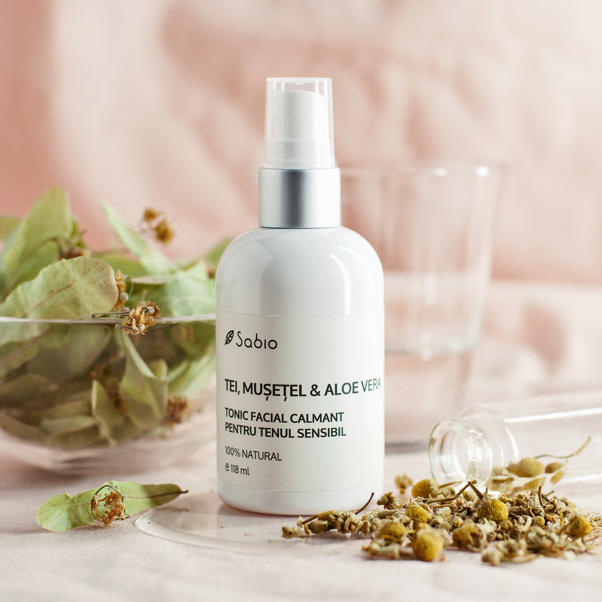 Soothing facial tonic - Linden, Chamomile & Aloe Vera