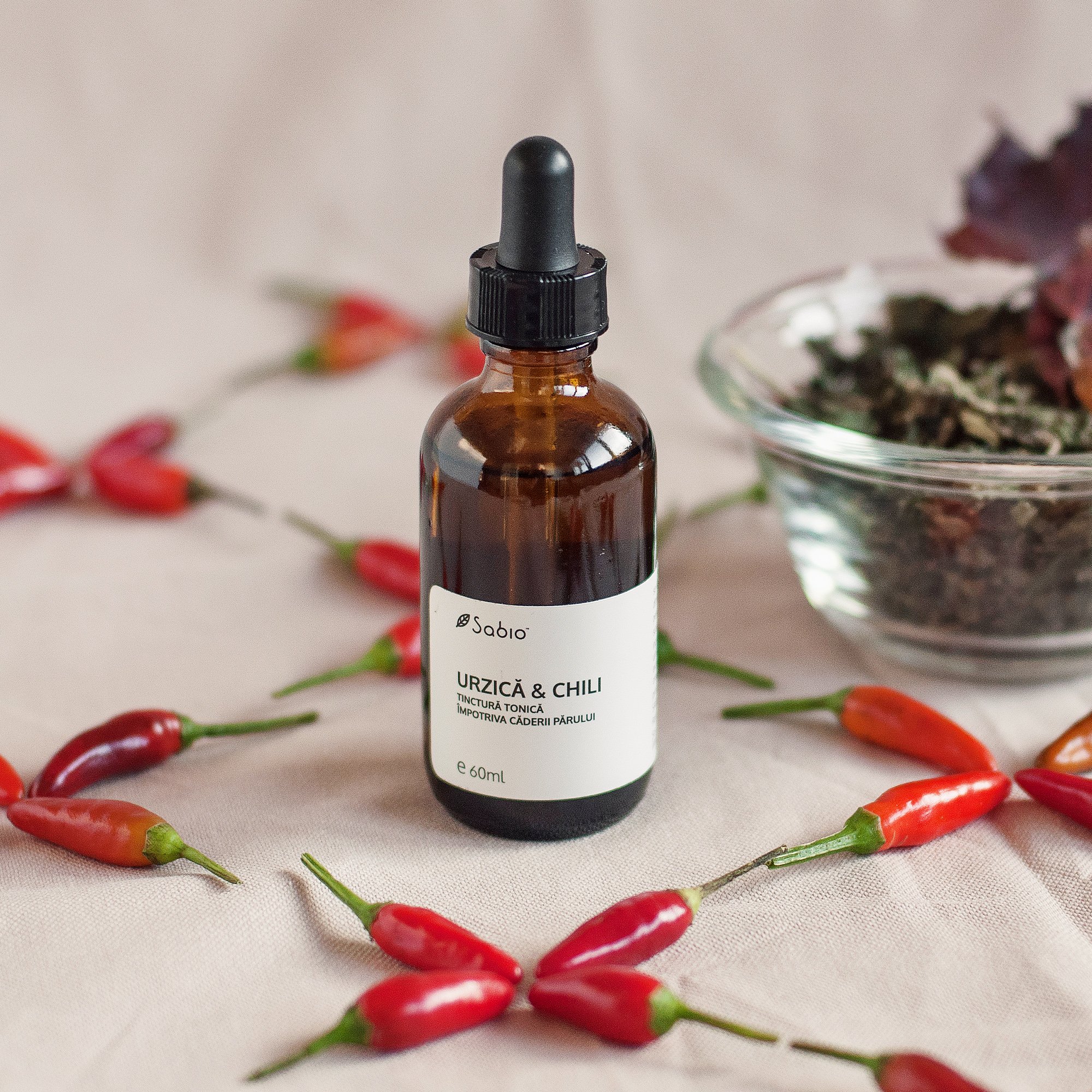 Tonic tincture for hair loss with Nettle & Chili