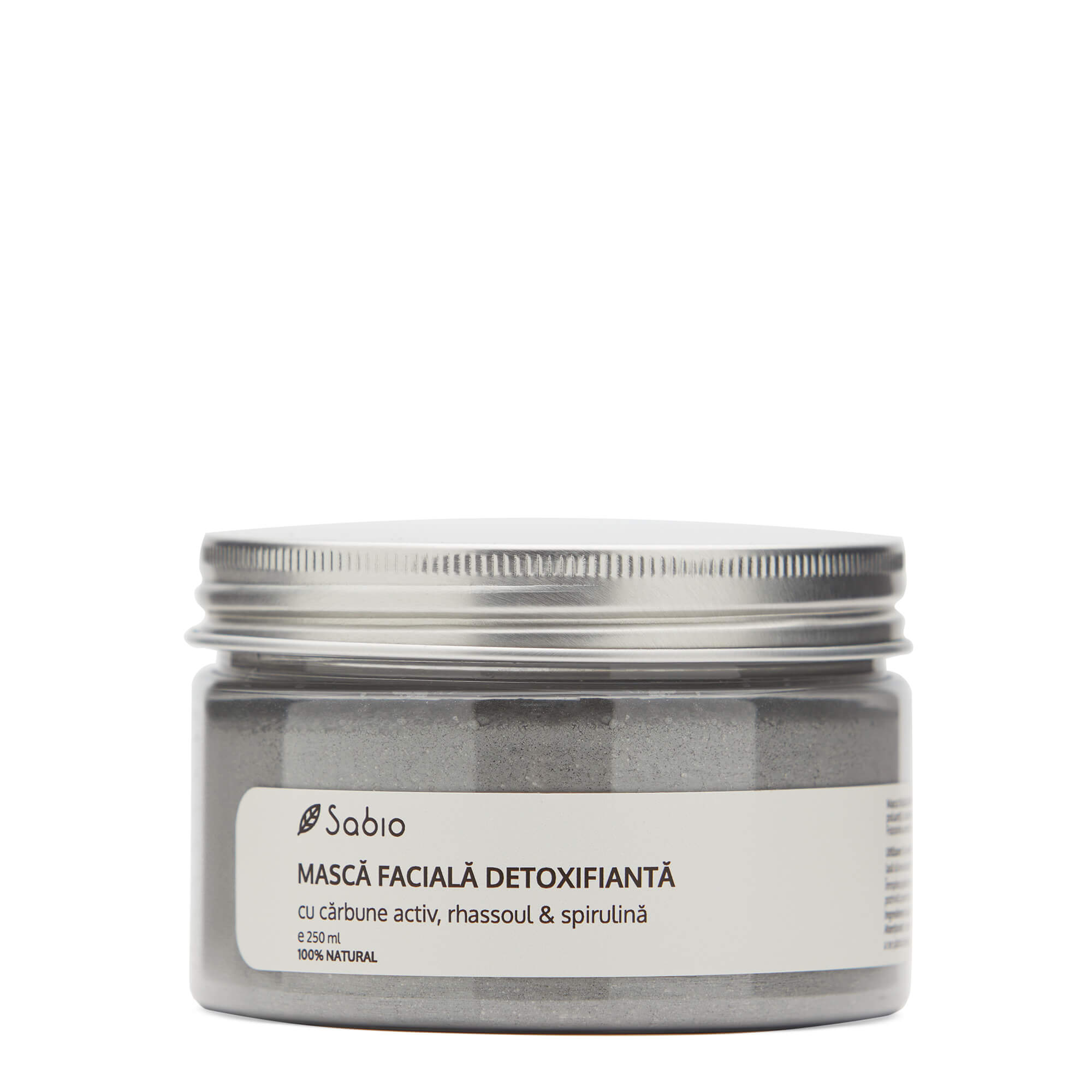 Detoxifying facial mask - Activated Charcoal, Rhassoul & Spirulina